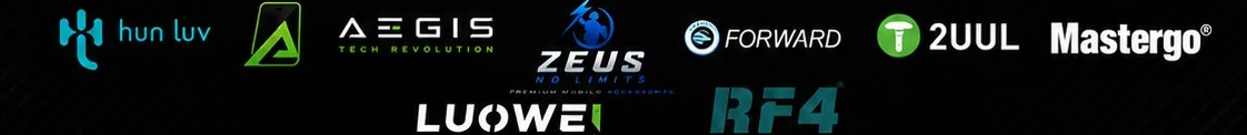 Marcas aliadas: hun luv, AEGIS, ZEUS, Forward, 2UUL, Mastergo, LUOWEI, RF4